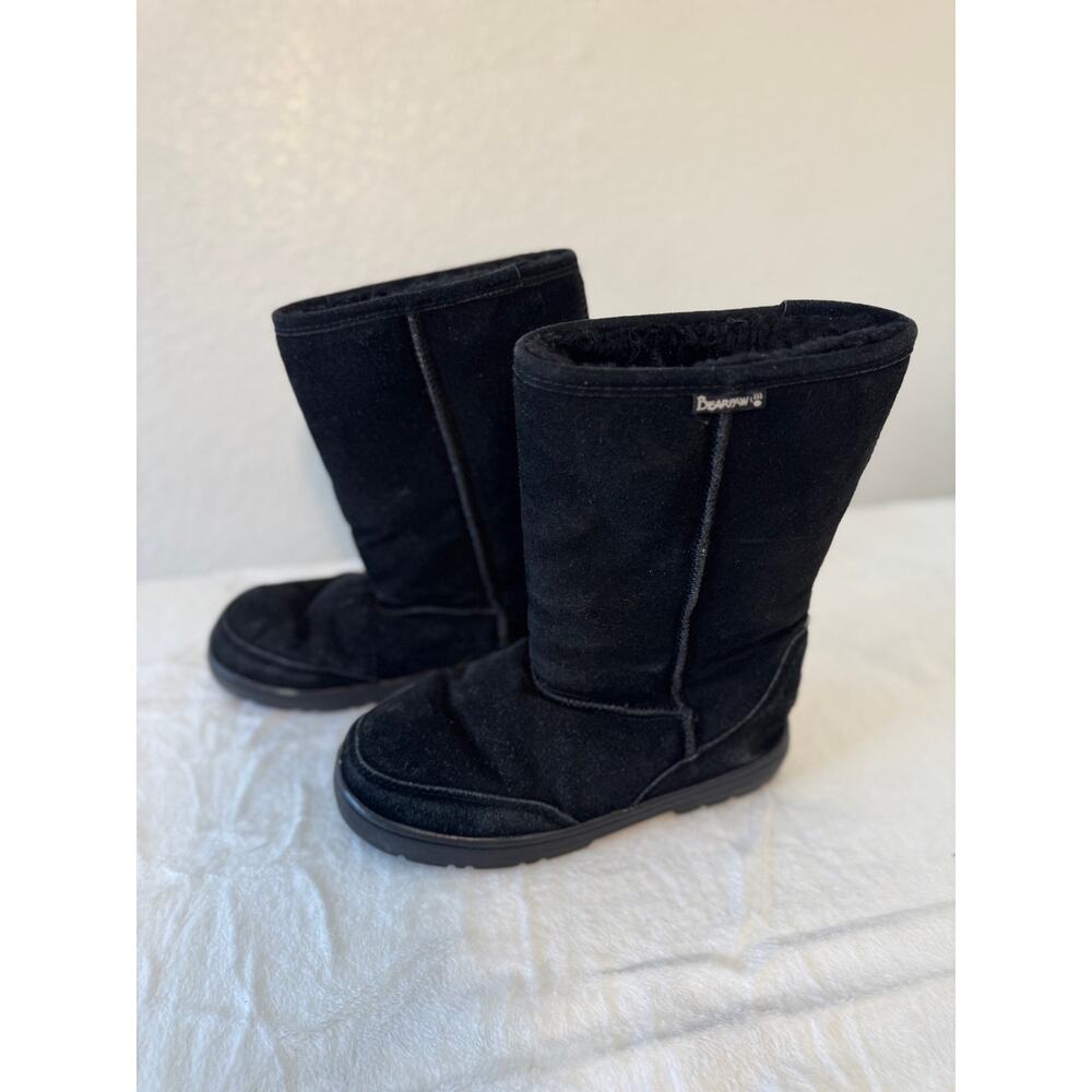 Bearpaw Suede Shearling Boots – Black – Women’s Size 9